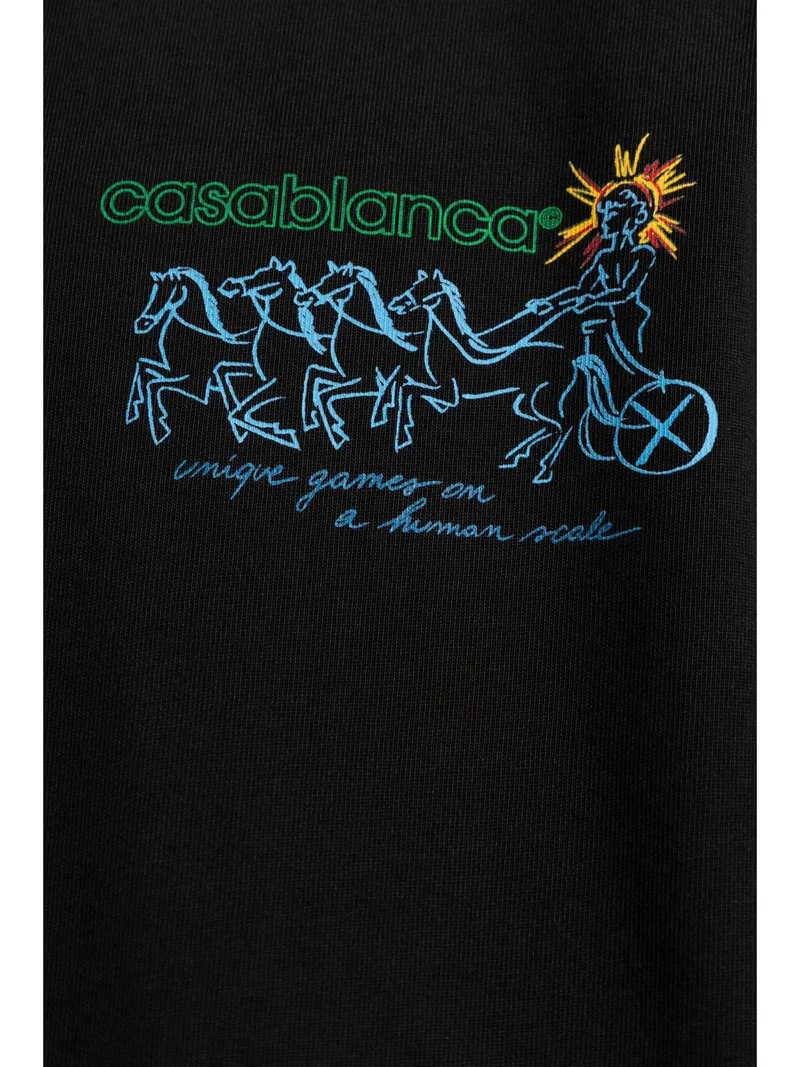 Casablanca Pentathlon T Shirt Black