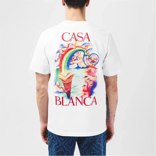CASABLANCA Nature Teacher T-Shirt White