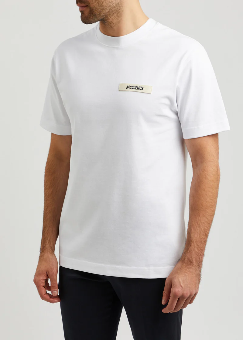 Jacquemus The Gros Grain Logo T Shirt White