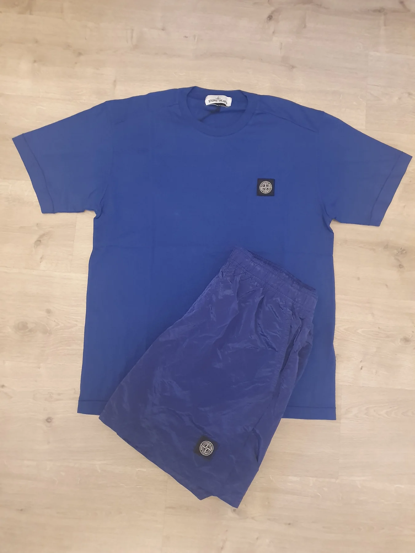 Stone Island Shorts Set Bluette