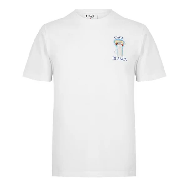 CASABLANCA La Colomne Printed T-Shirt White