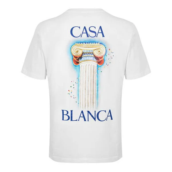 CASABLANCA La Colomne Printed T-Shirt White