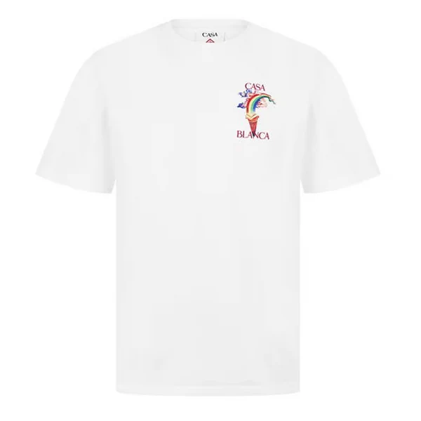 CASABLANCA Nature Teacher T-Shirt White