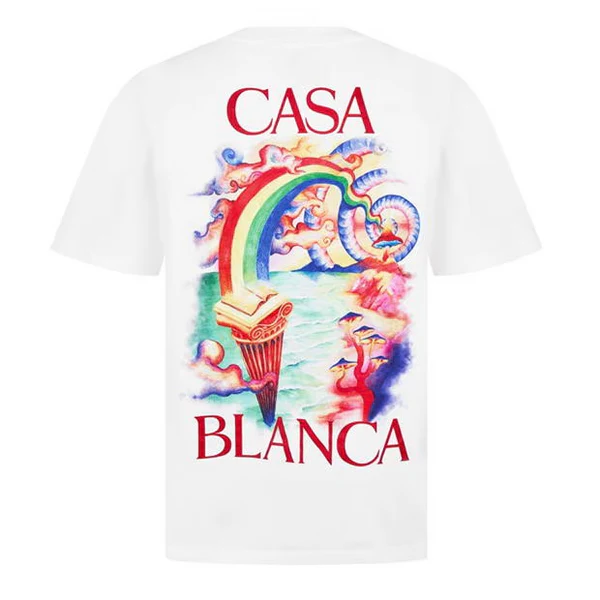 CASABLANCA Nature Teacher T-Shirt White