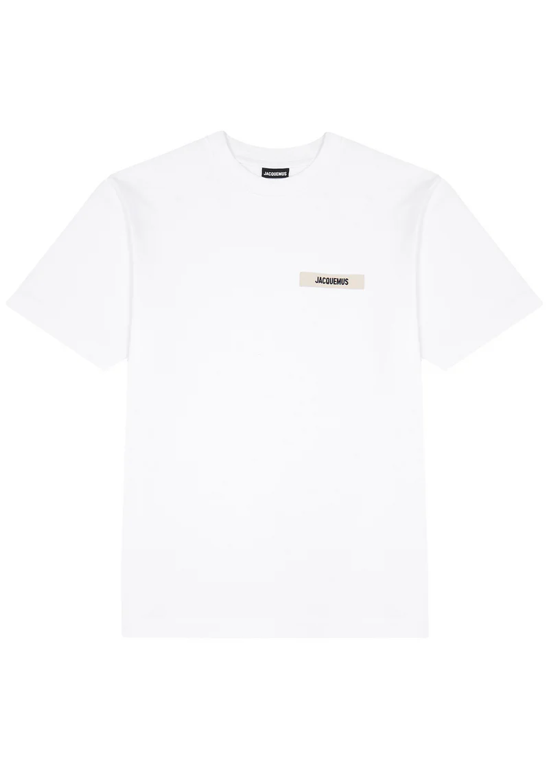 Jacquemus The Gros Grain Logo T Shirt White