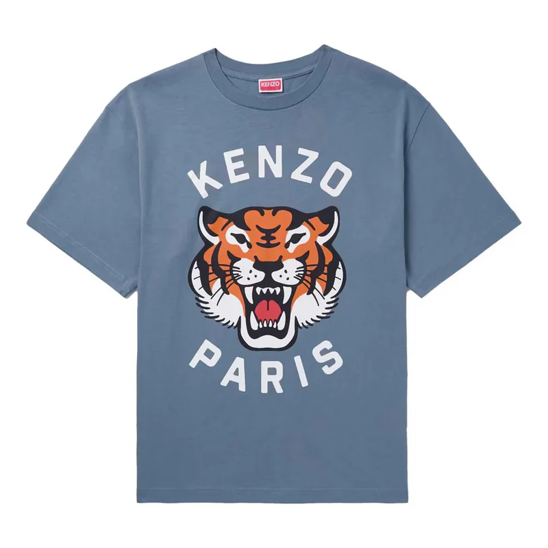 Kenzo Lucky Tiger Relaxed T-shirt Blue