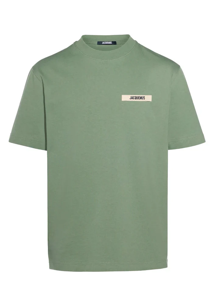 Jacquemus The Gros Grain Logo T Shirt Green